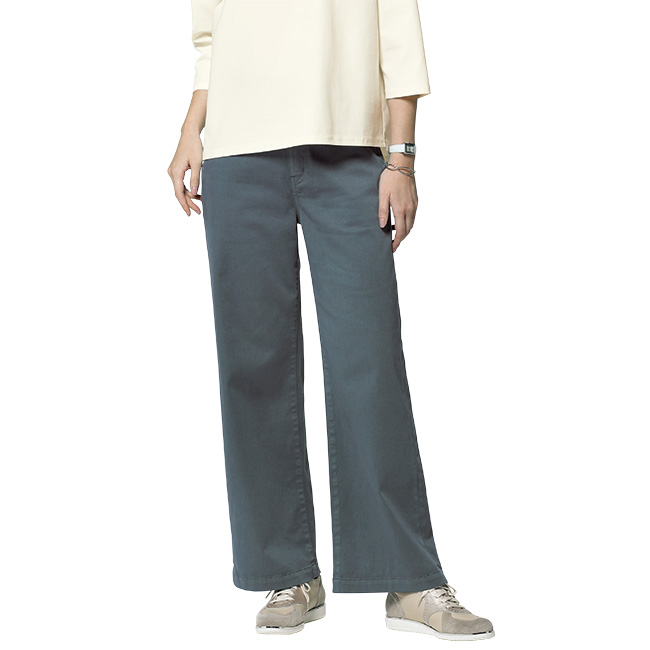 ストレッチ･カラーワイドパンツ