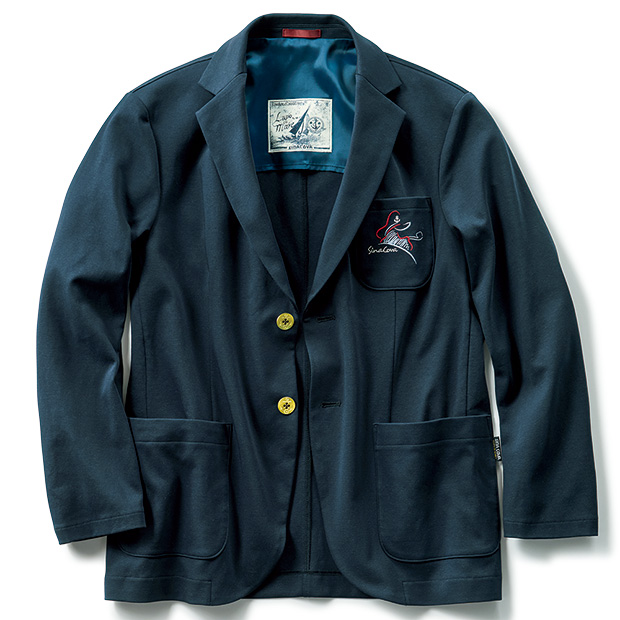 コットンジャージー･マリンブレザー