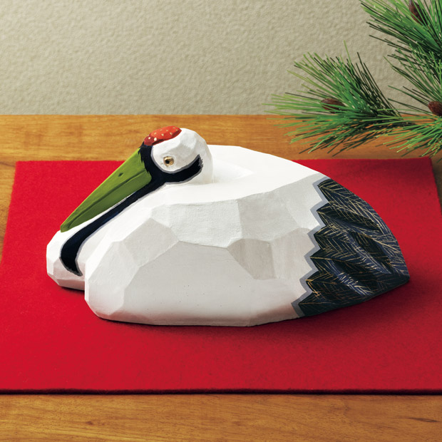 奈良一刀彫／祝鶴