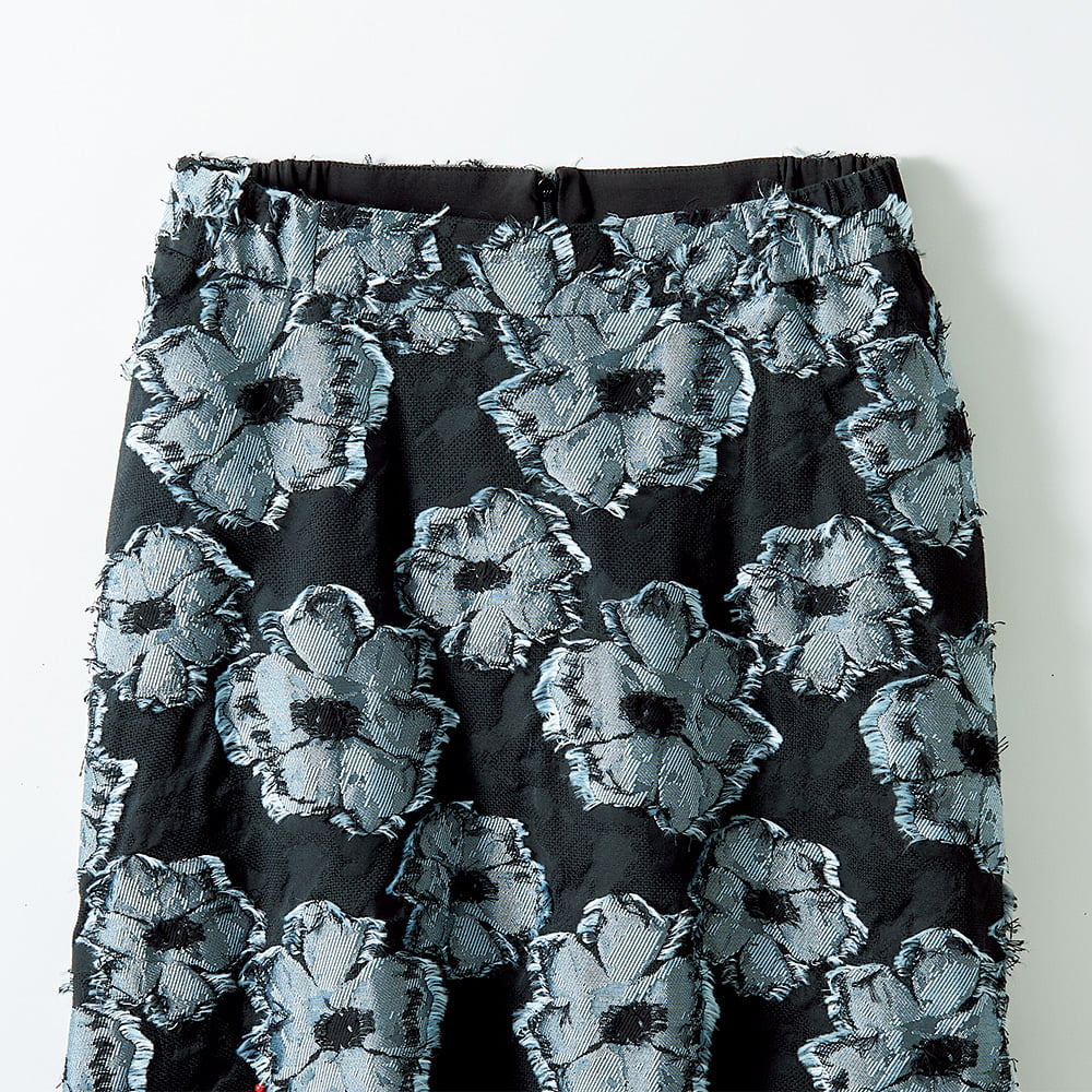 花柄ジャカードロングスカート