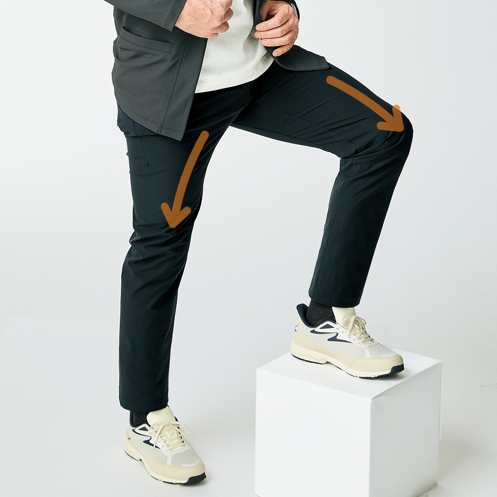 ストレッチ・バディストレートパンツ