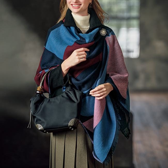 コットンジャカード大判ストール