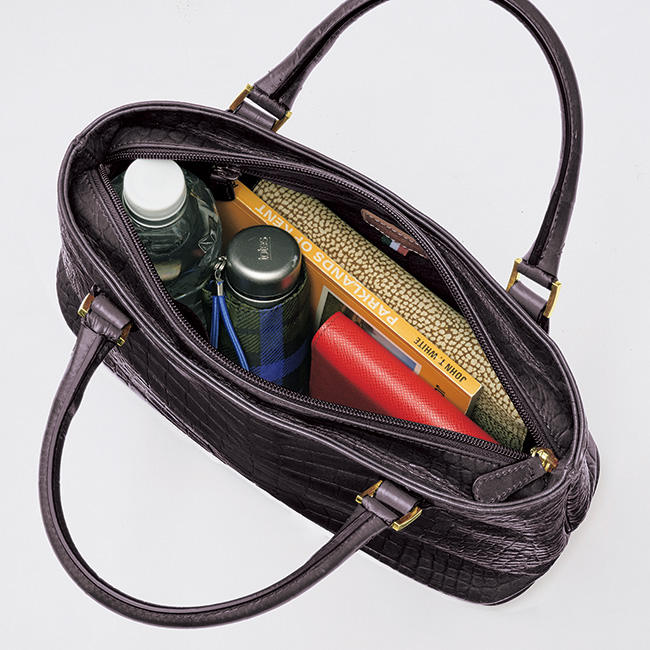 アンドレア・ロッシ クロコ型押しハンドバッグ／当社限定モデル