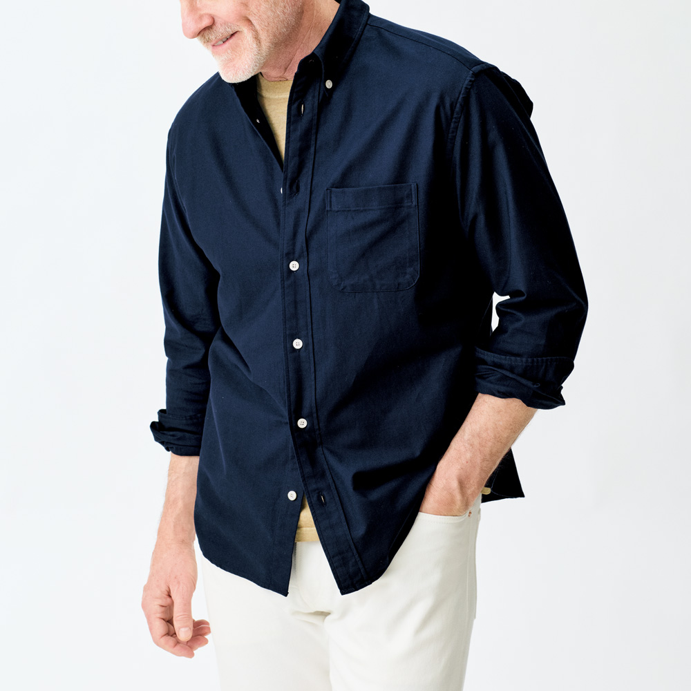 スーピマオックス･ボタンダウンシャツ／バルジングフィット