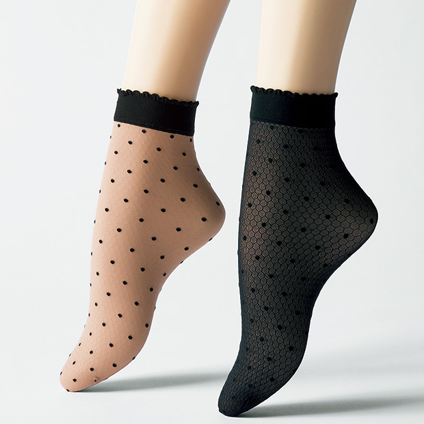 シアーソックス／2色セット