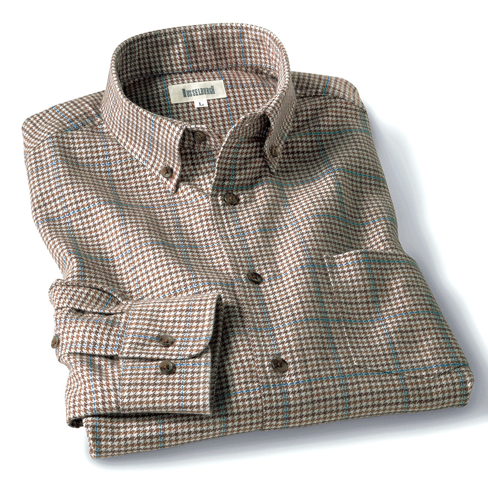 ウインターコットン･ガンクラブチェックB.D.シャツ