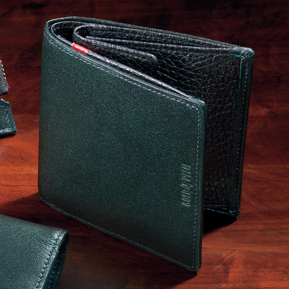 オックスフォードレザー・コンパクトウォレット