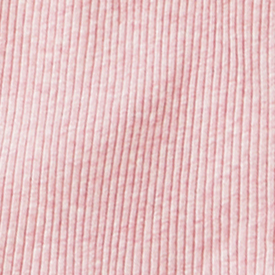 オーガニックコットンのリブ8分袖シャツ／同色2枚セット