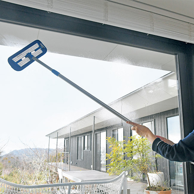 〈マイクロシステム社〉マイクロファイバープレミアムモップ／パッド･スプレーボトル付ー