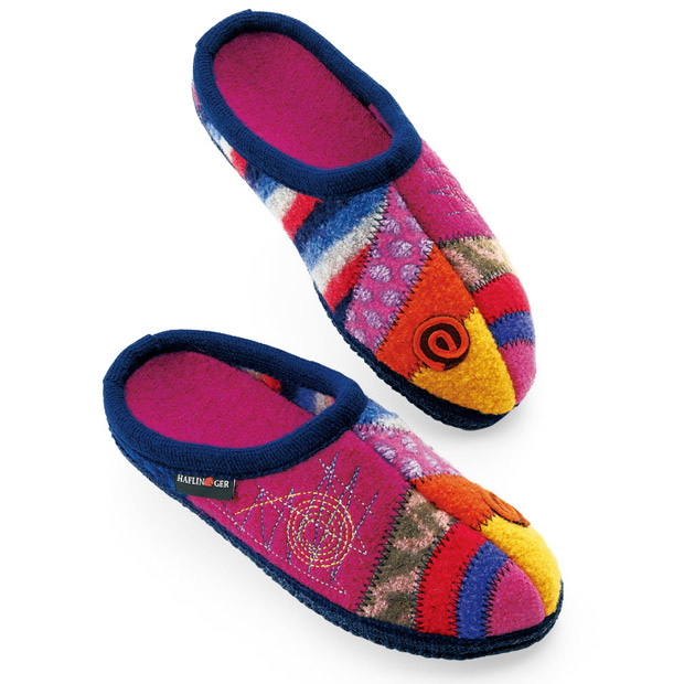 シューズ感覚のカラフル快適スリッパ