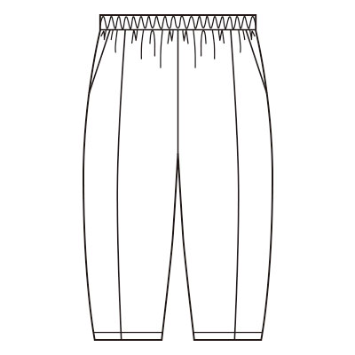 たぽっと九分丈ウールパンツ