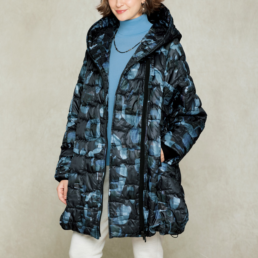 キルティング中わた･ロングコート