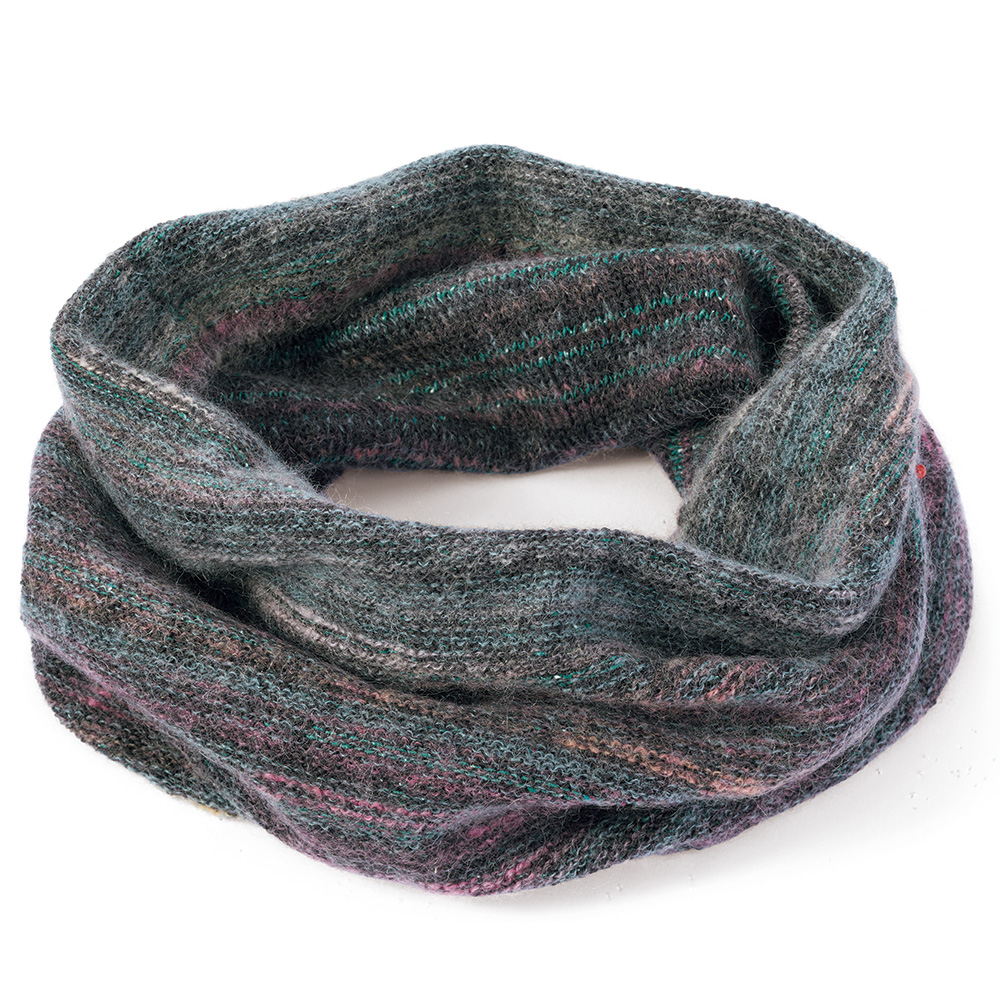 モヘヤ混絣スヌード