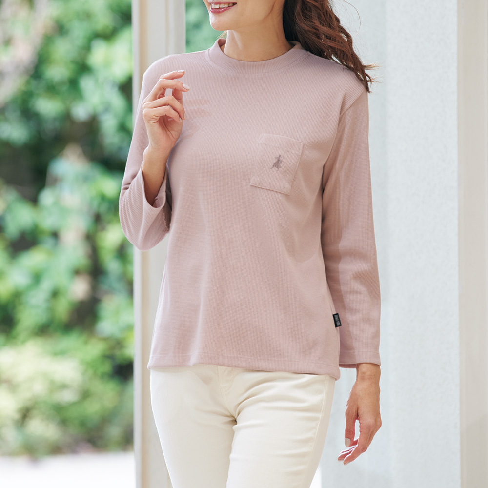 ワッフル長袖Tシャツ
