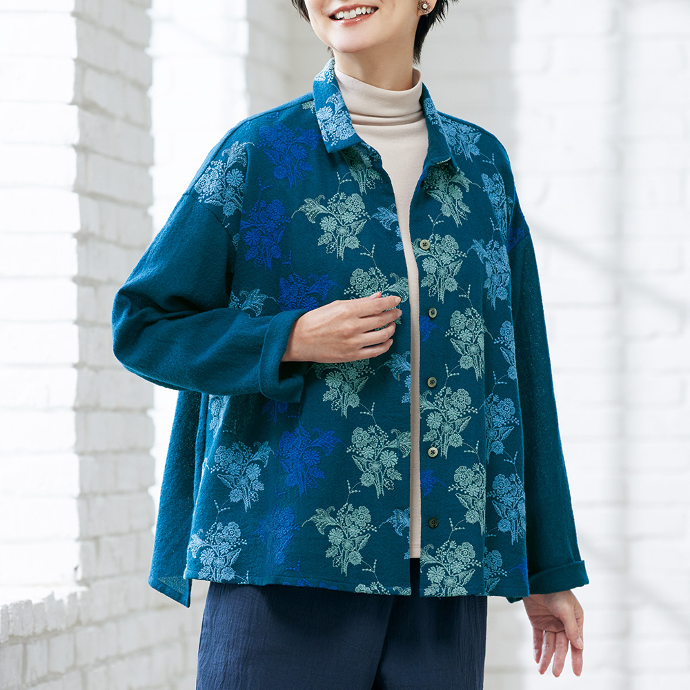 カミーラブラウス／ラズリーの花束