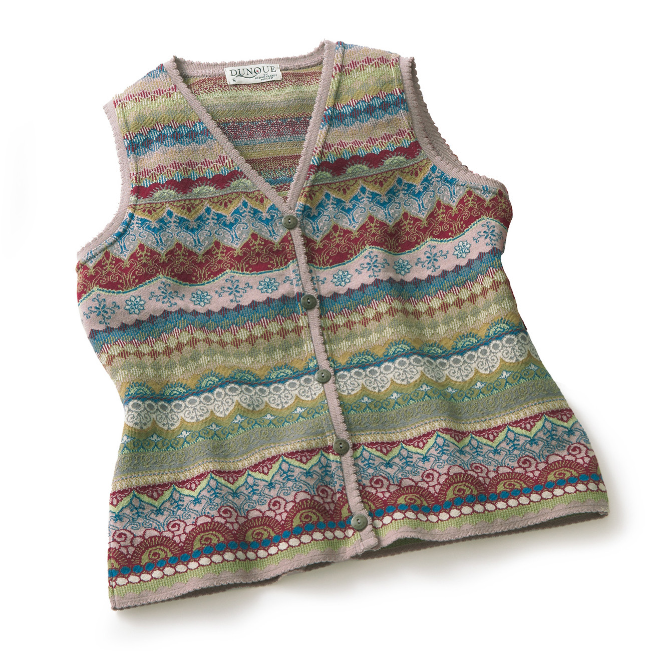 ジャカードニットベスト