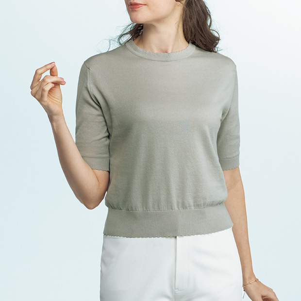 スカラッププルオーバー／当社限定カラー