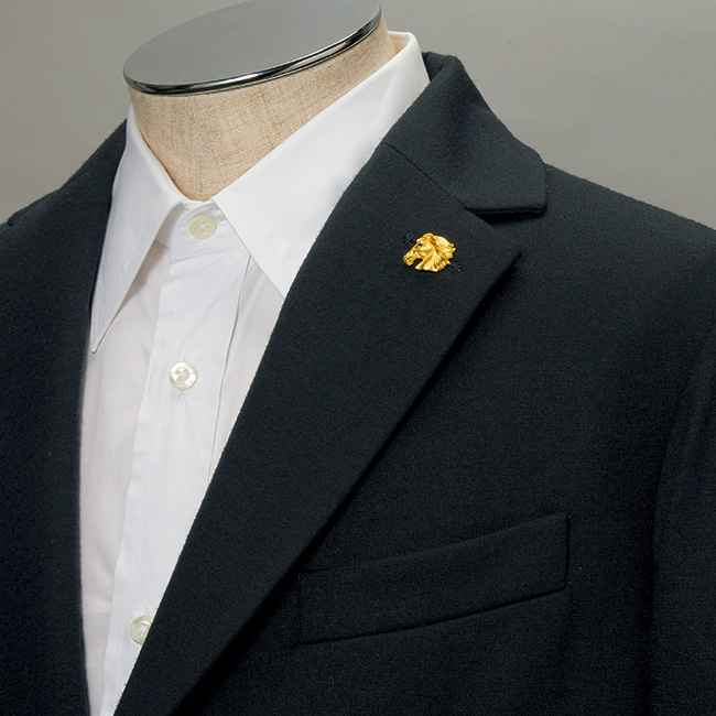 馬のピンズ／ゴールド