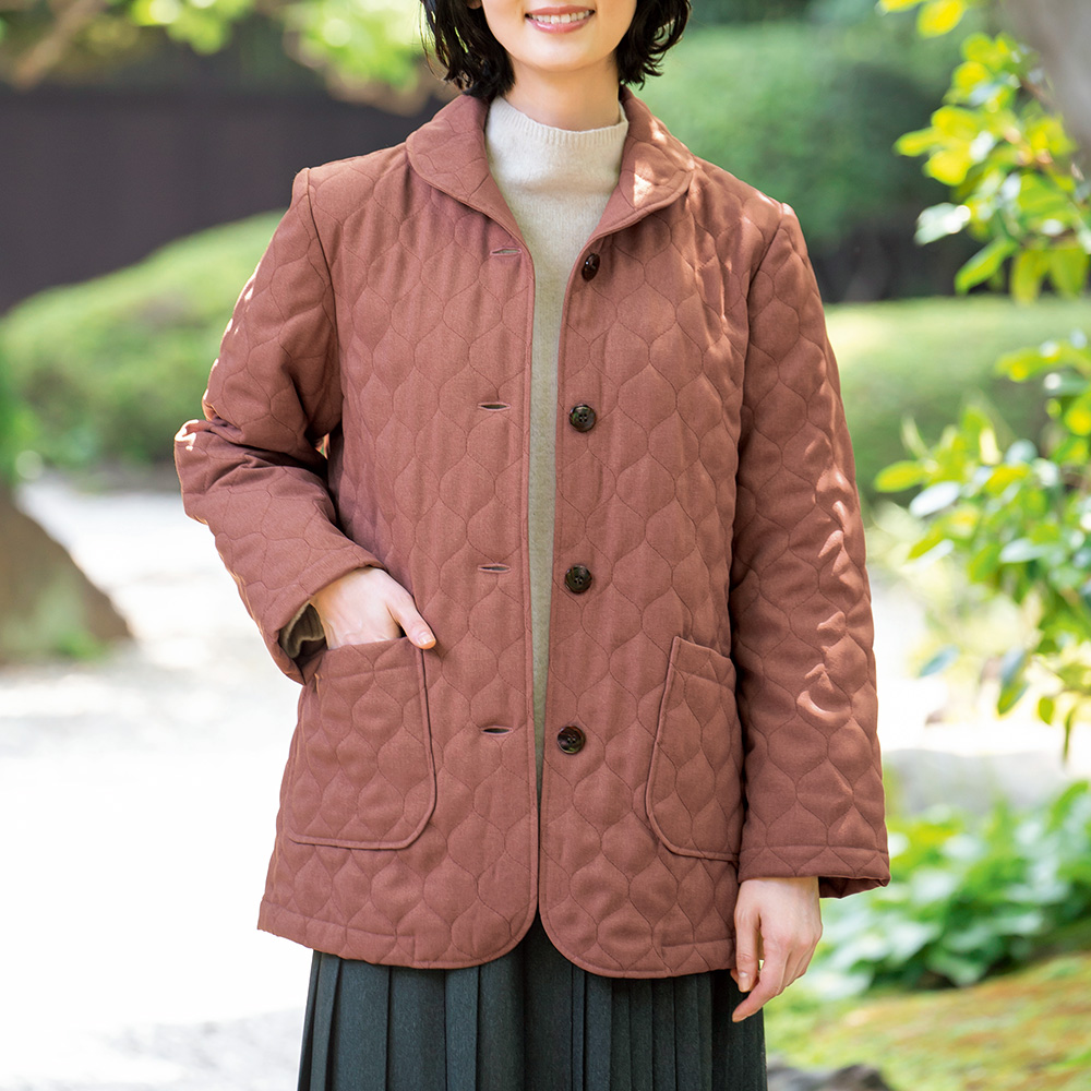 暖･軽（あったかる）ウールライクキルトコート／当社限定モデル