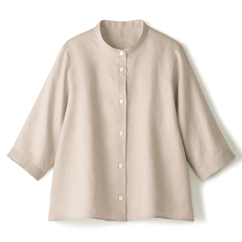 リネンシャツブラウス