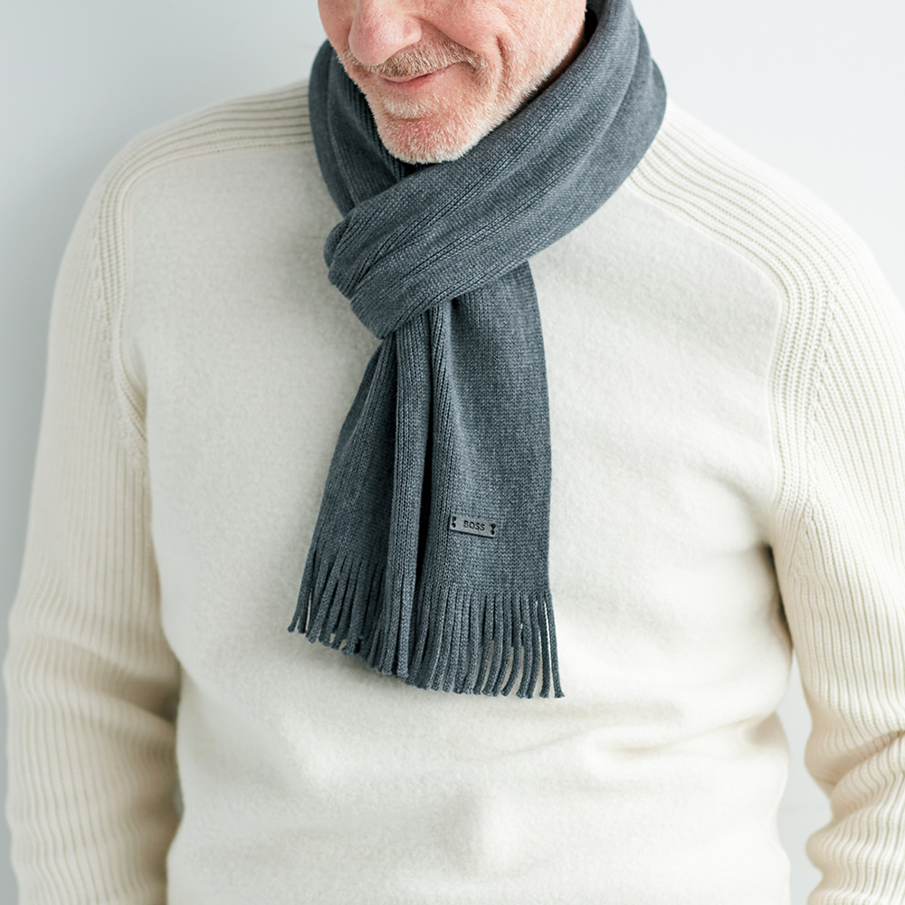 バージンウールニットマフラー