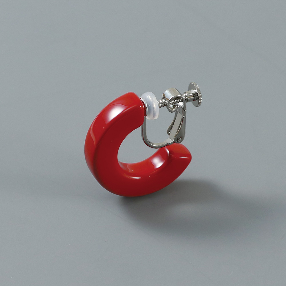 漆塗りイヤリング・ピアス/フープ