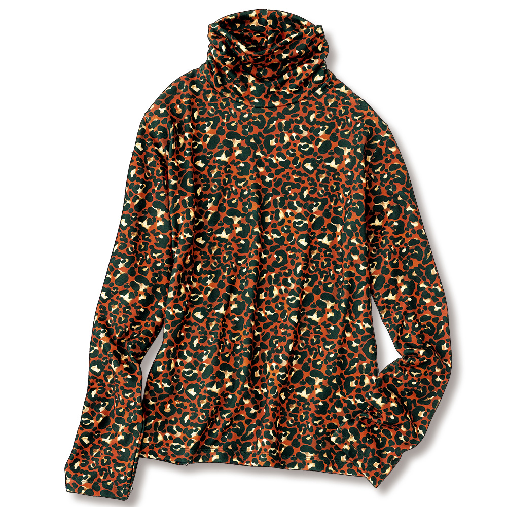 アニマルプリントプルオーバー