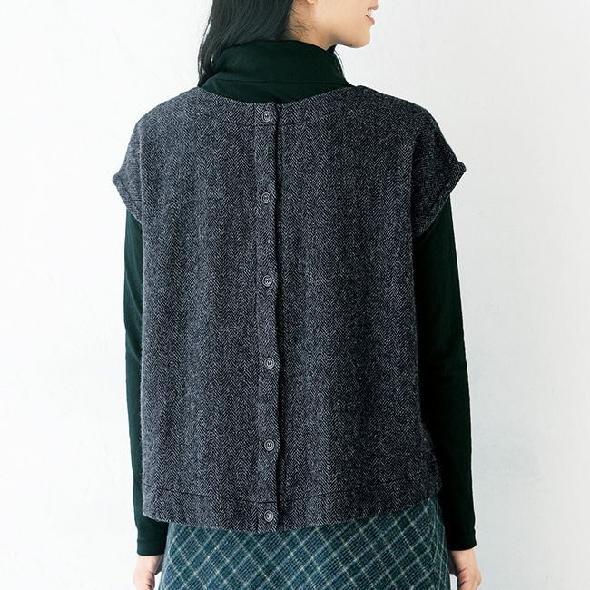 ウール混ベスト