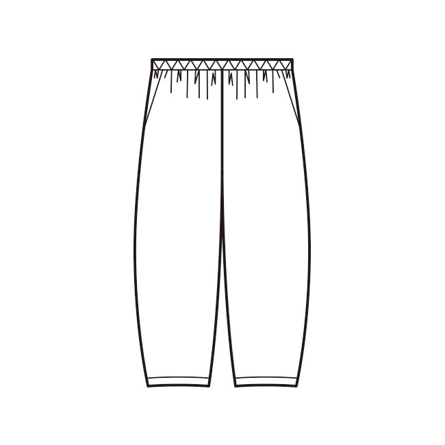 ドビーチェックコットン起毛パンツ