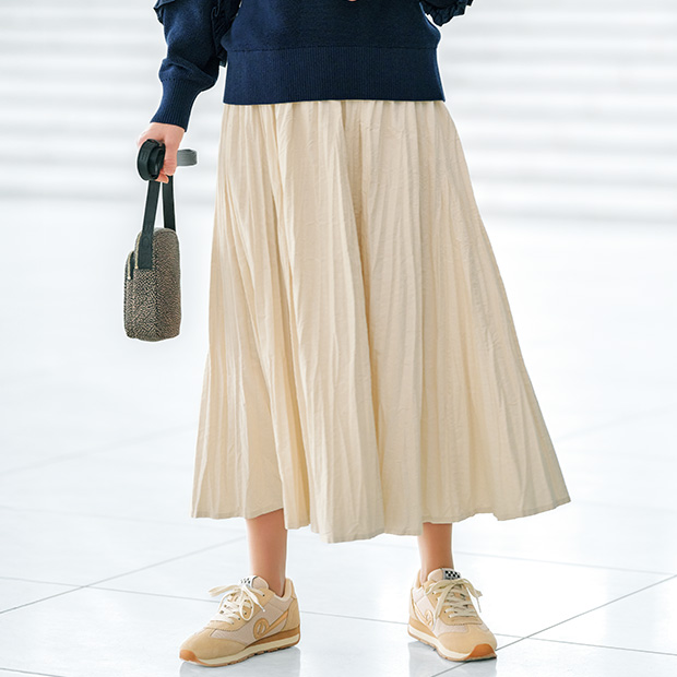 コーデュロイフレアースカート