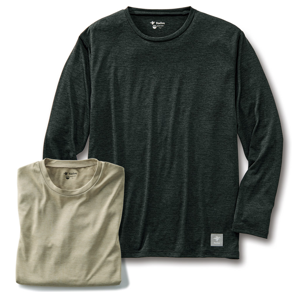 吸汗速乾･長袖Tシャツ／2色セット