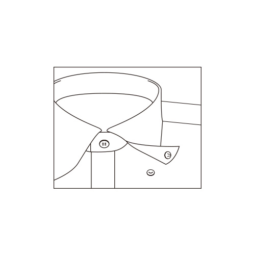 舶来起毛生地で仕立てたスナップB.D.シャツ