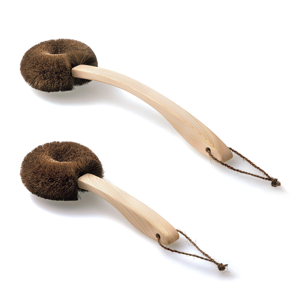 棕櫚のボディ用ブラシ／長短セット