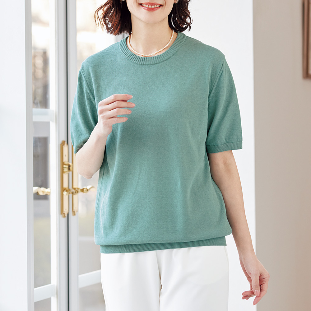 アイスコットン･ニットTシャツ