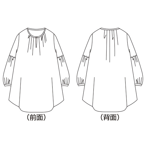ボタニカルプリントプルオーバー