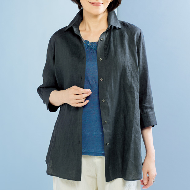 フレンチリネンブラウス