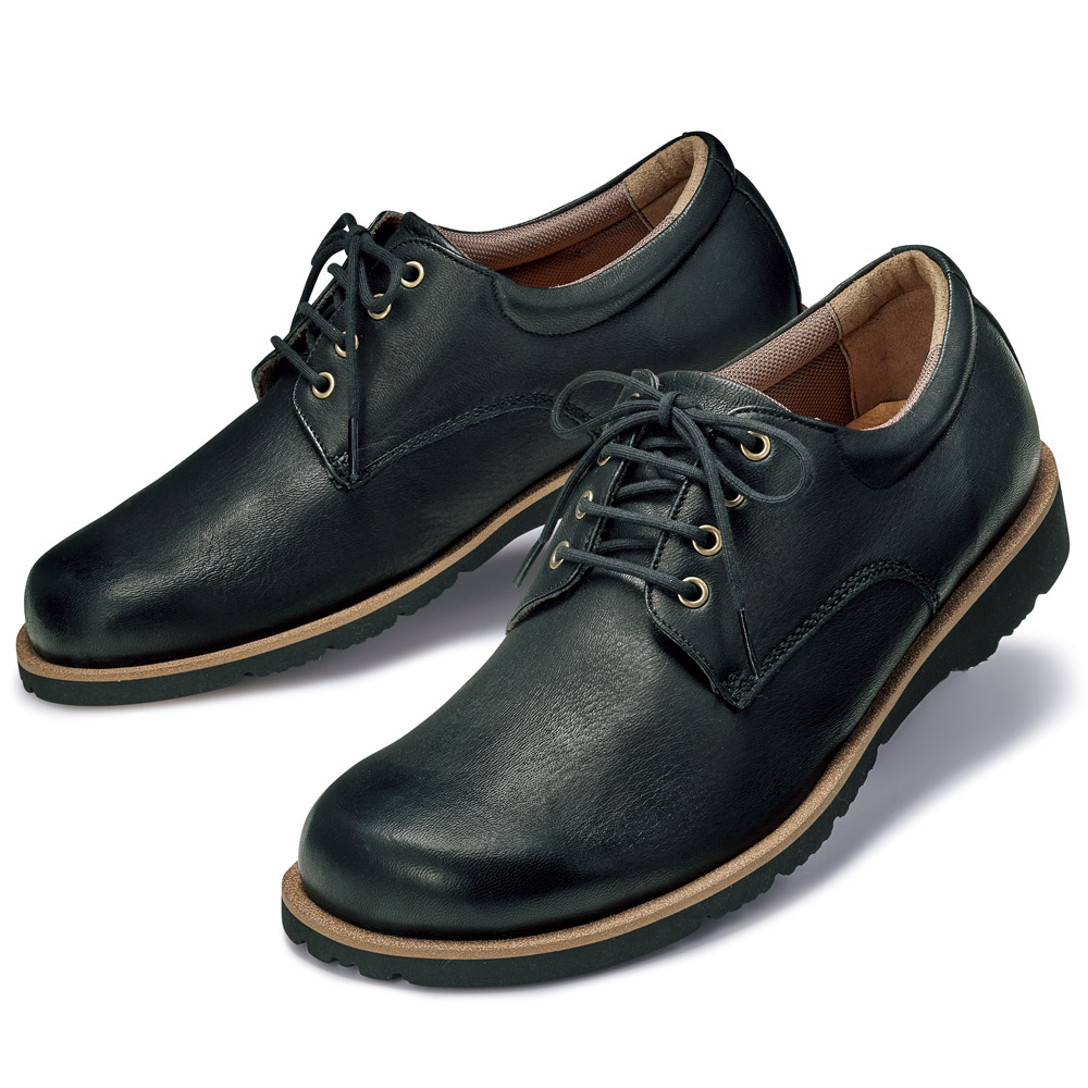 国内鞣し鹿革･軽量足なり設計シューズ