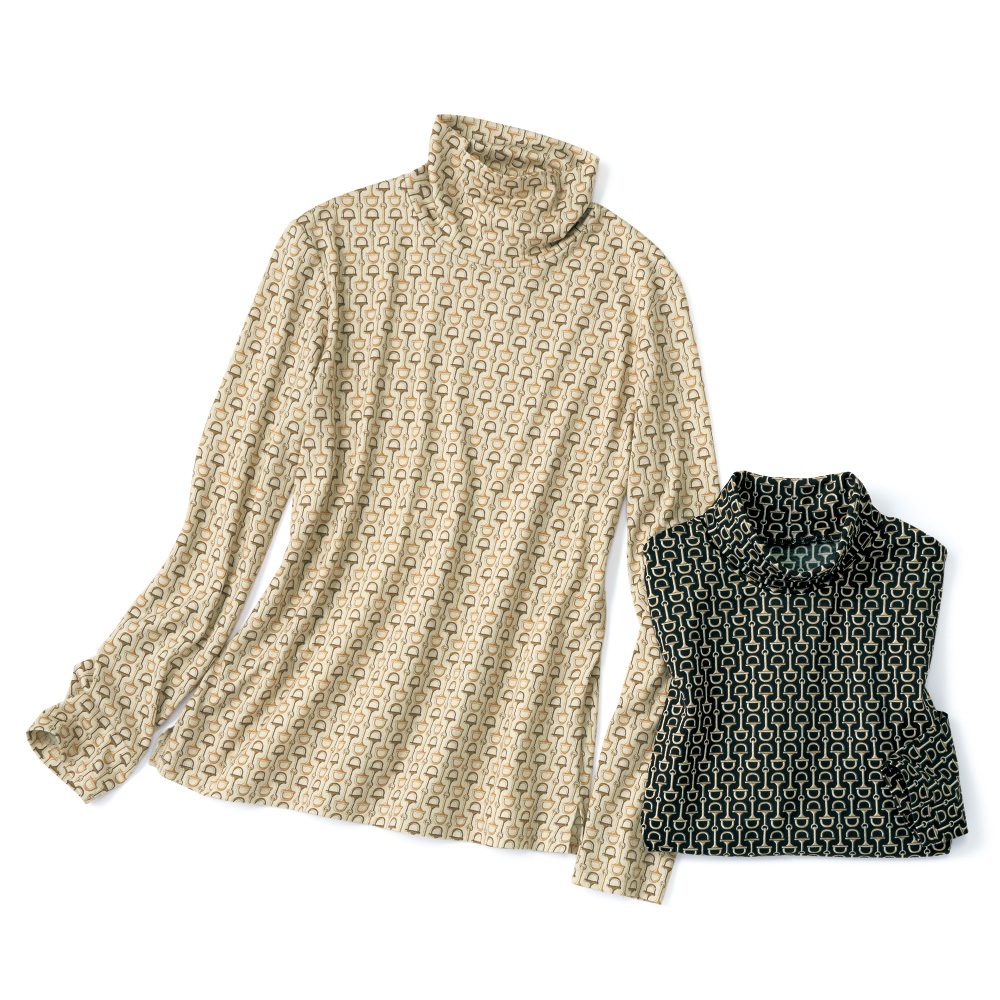 コットンシルク･ハイネックプルオーバー