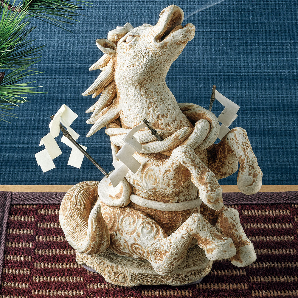 古仏頂焼／香炉「跳神馬」