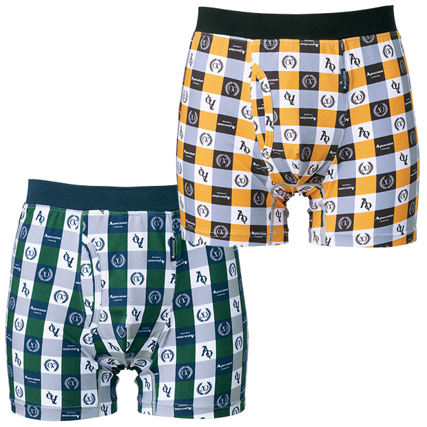 吸水パッド付き･ボクサーパンツ／2色セット