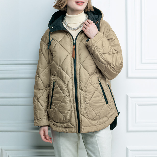 リバーシブル･中わたコート