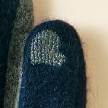 ラムレザーアクセント･カシミヤグローブ