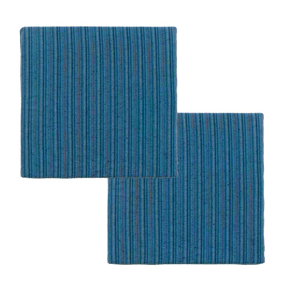 唐桟縞ウレタン座布団（同色2枚組）