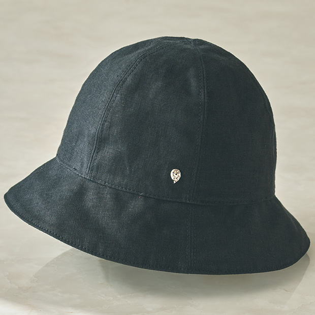 リネンのクロシュ