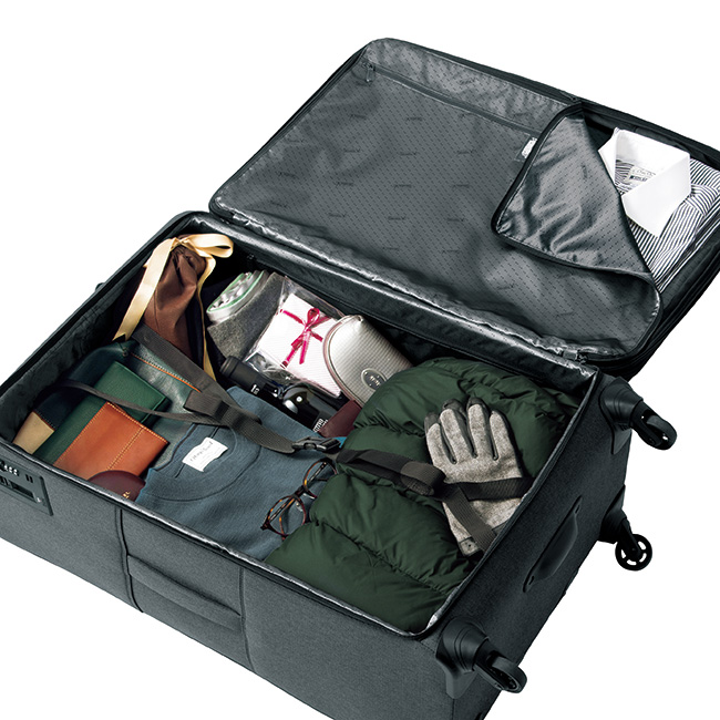 ストラティック ドイツ製スーツケース キャスターストッパー付き 65l ライトアップオンラインストア