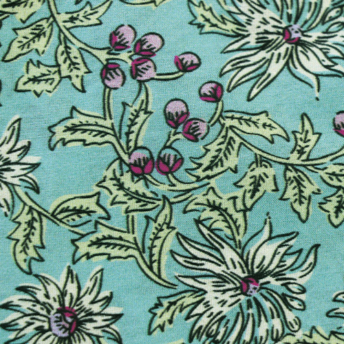 ハネカ コットンシルクプリントブラウス/小花 | ライトアップ