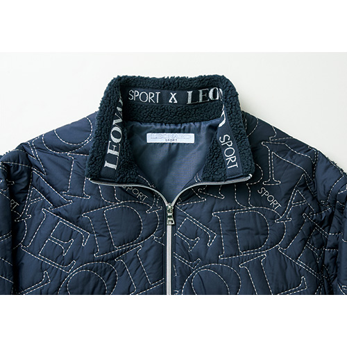 ボア使いロゴキルトデザインコート/当社限定カラー