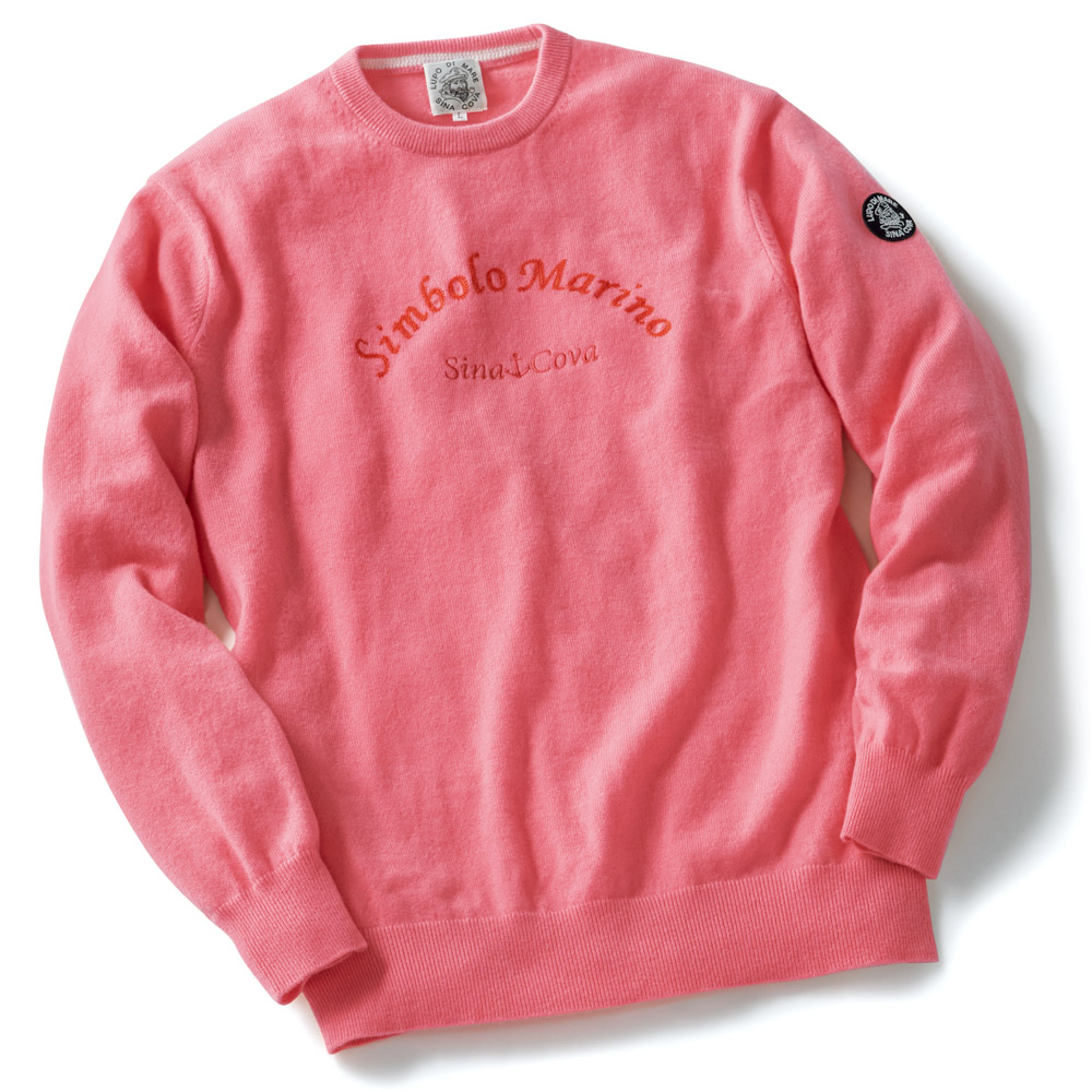 刺しゅう入りカシミヤセーター