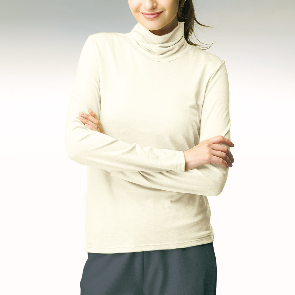 ウォッシャブルウール･タートルプルオーバー