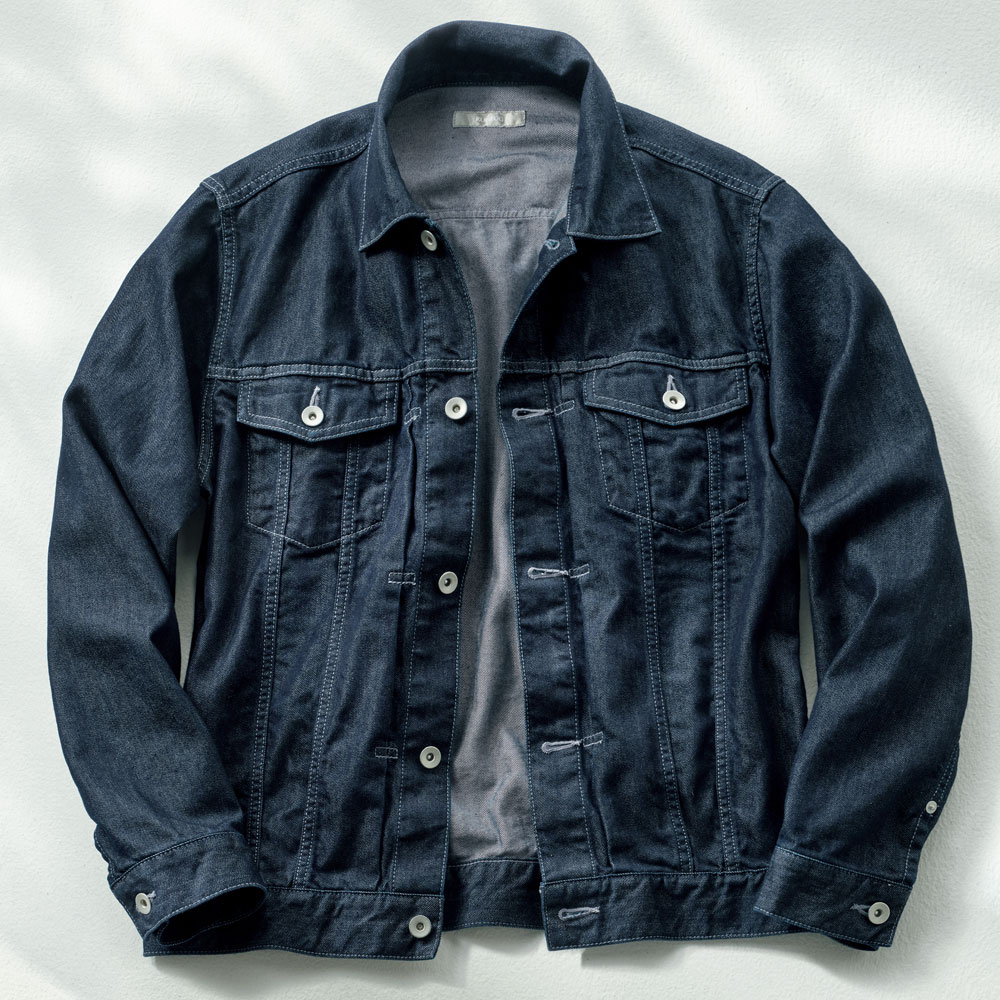 シルク混デニム･Gジャケット